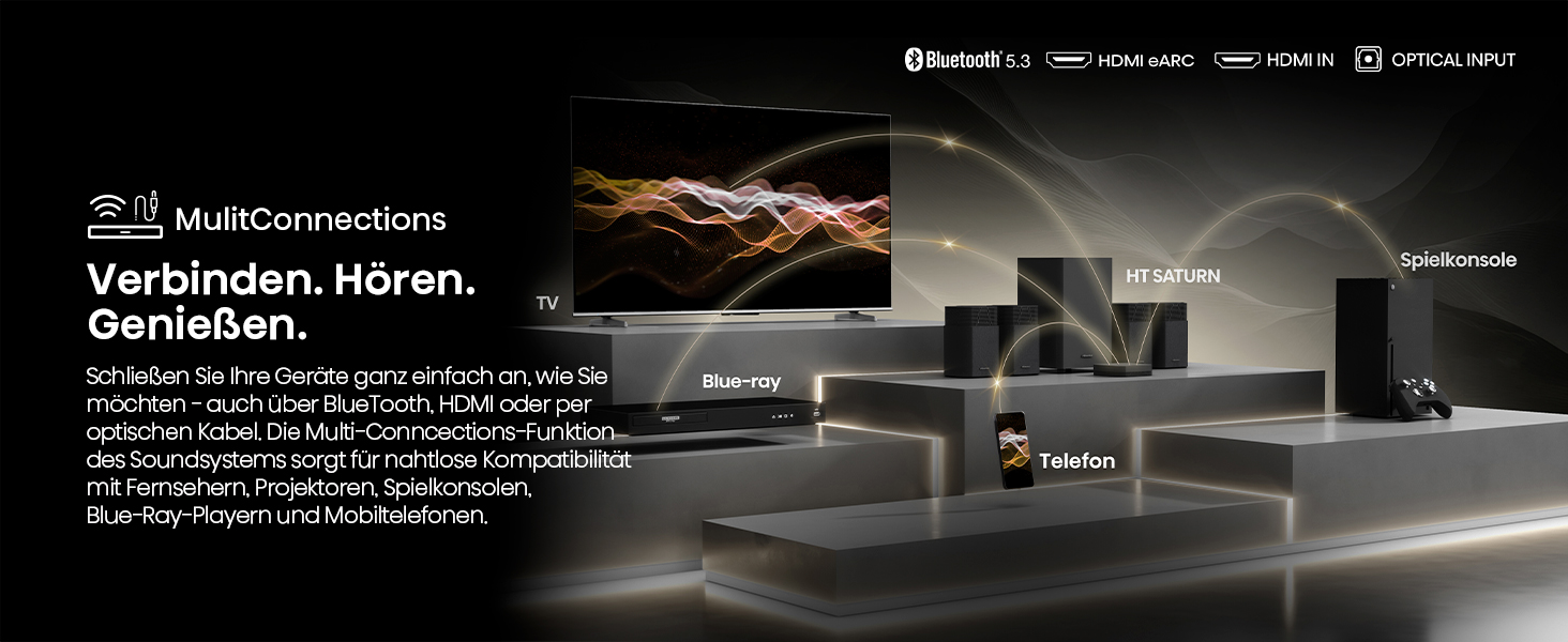Hisense HT Saturn - Wireless Soundsystem