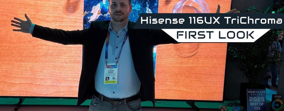 Hisense präsentiert 116 Zoll TriChroma Mini LED TV