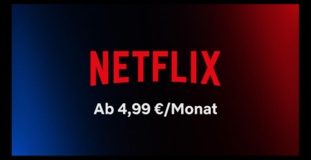 Netflix à partir de 4,99 € par mois