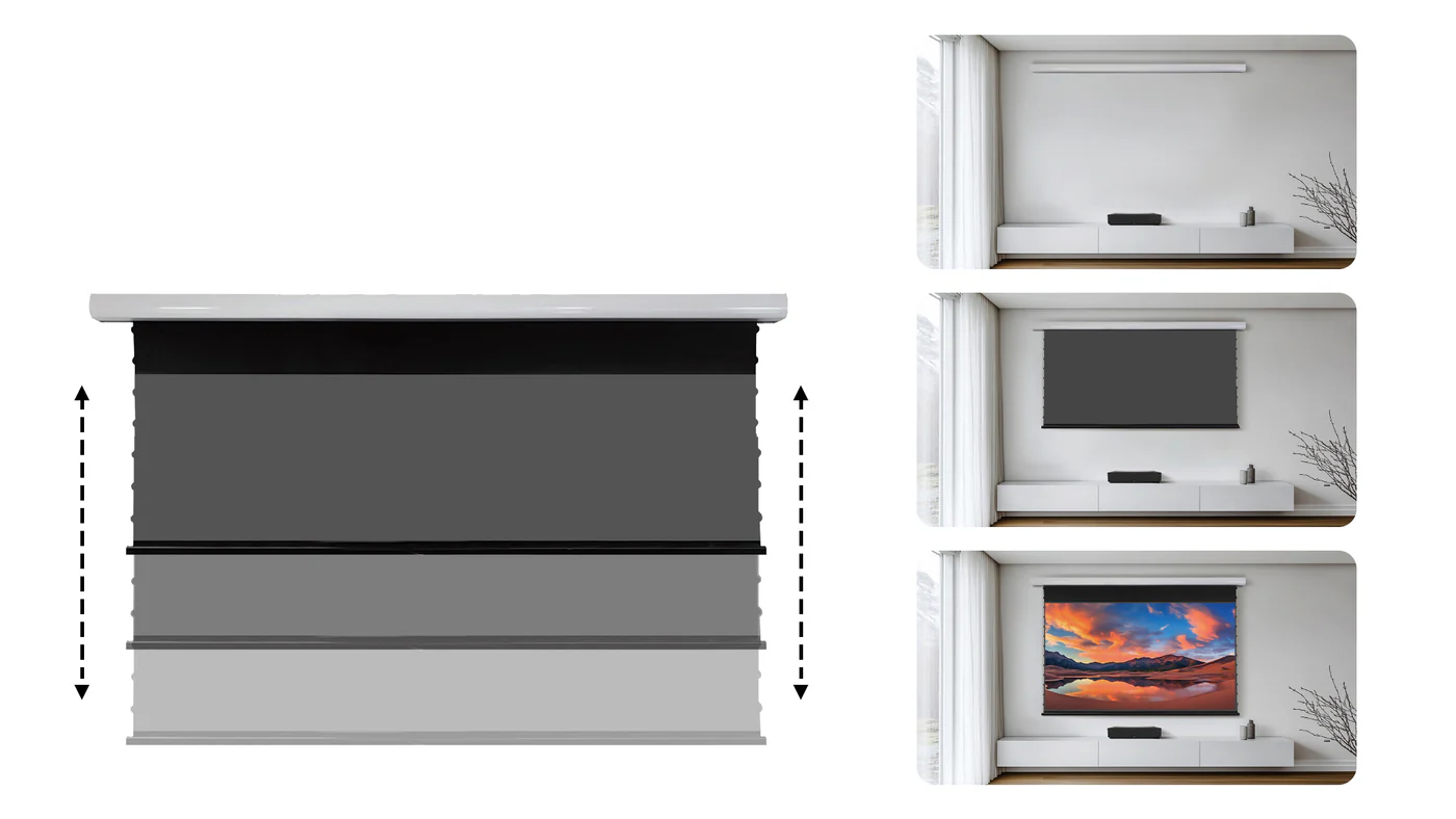 HKW Screens Drop Down CLR Black STAR Pro