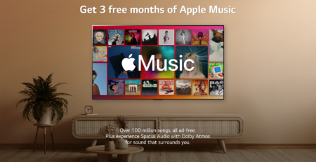 LG Smart TV's bieden meeslepende audio-ervaringen via Apple Music met Dolby Atmos