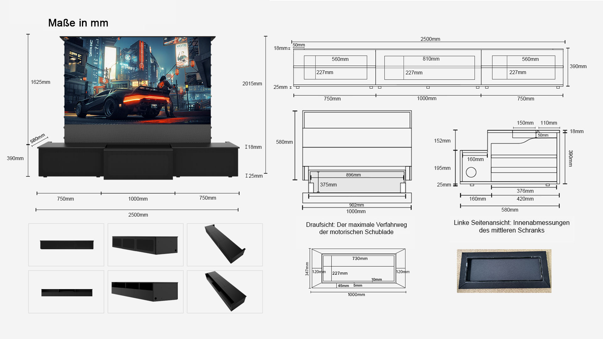 Laser TV Lowboard Compact
