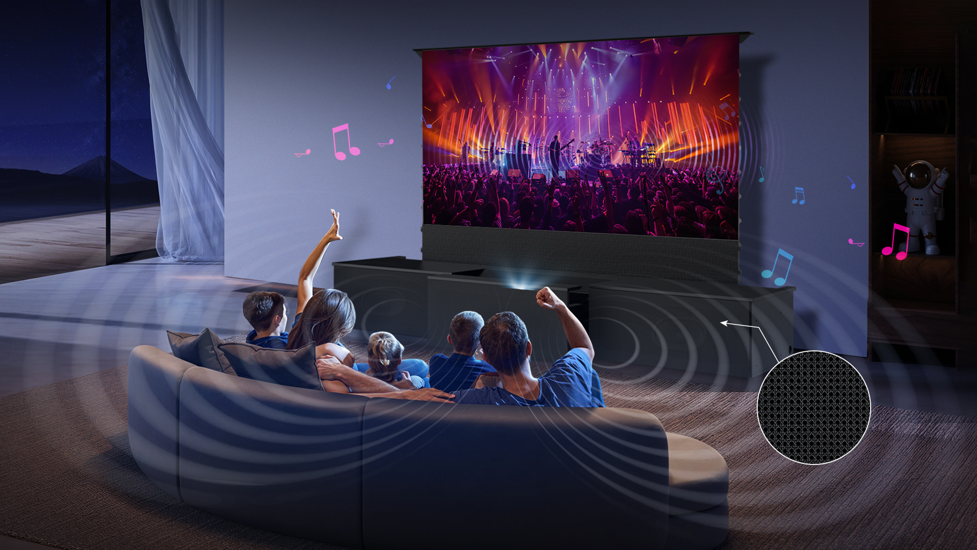 Laser TV Lowboard Compact