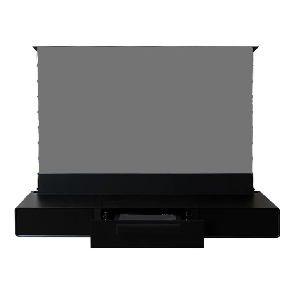 Laser TV-lowboard zwart