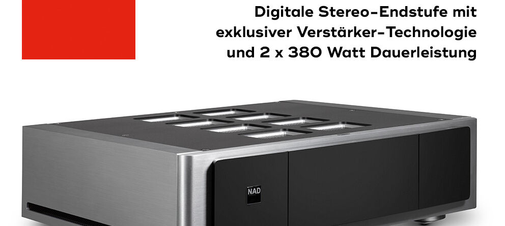 NAD Masters M23 – Endstufe mit 2 x 380 Watt Dauerleistung