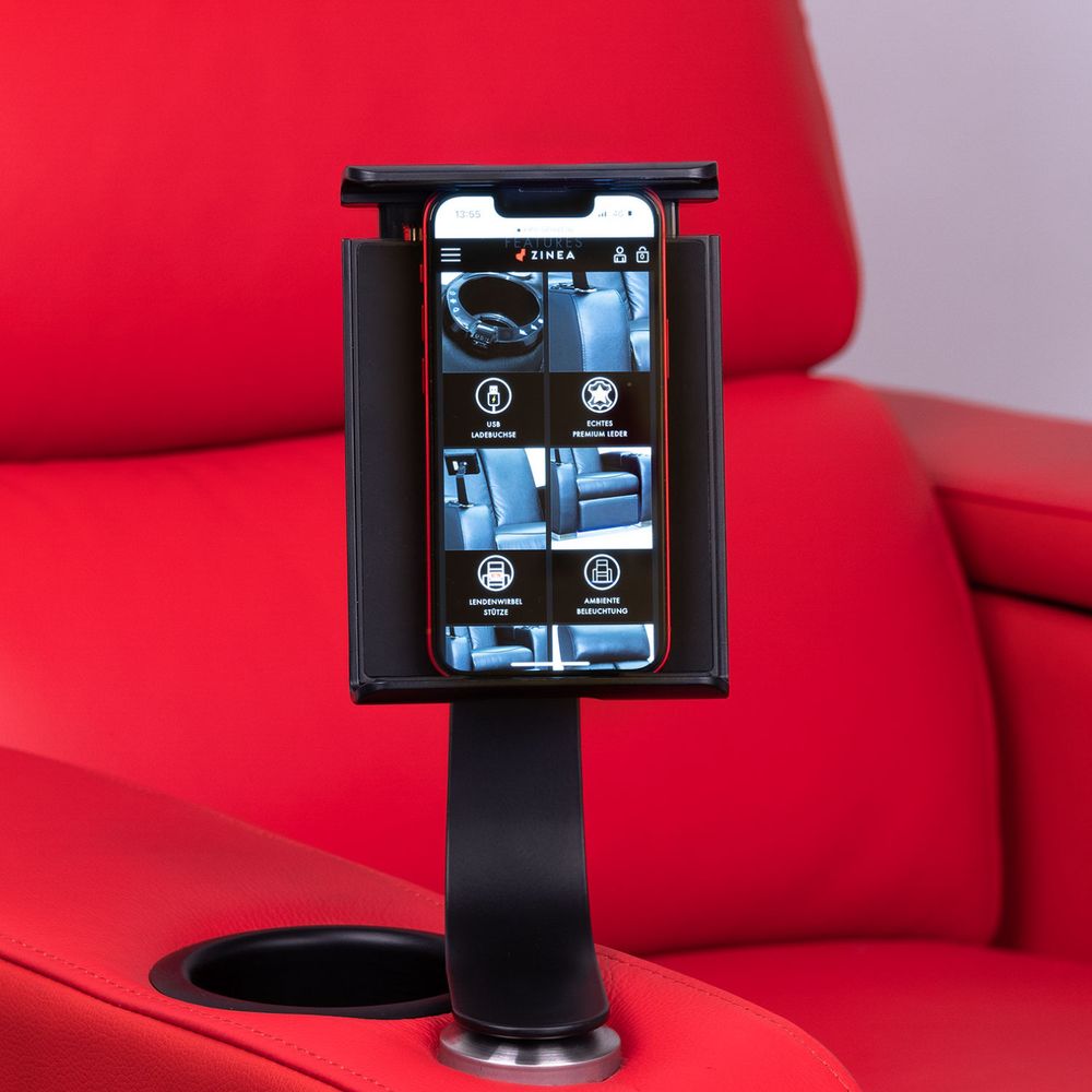 Držák na tablet na chytrý telefon pro sedadla v kině (1)
