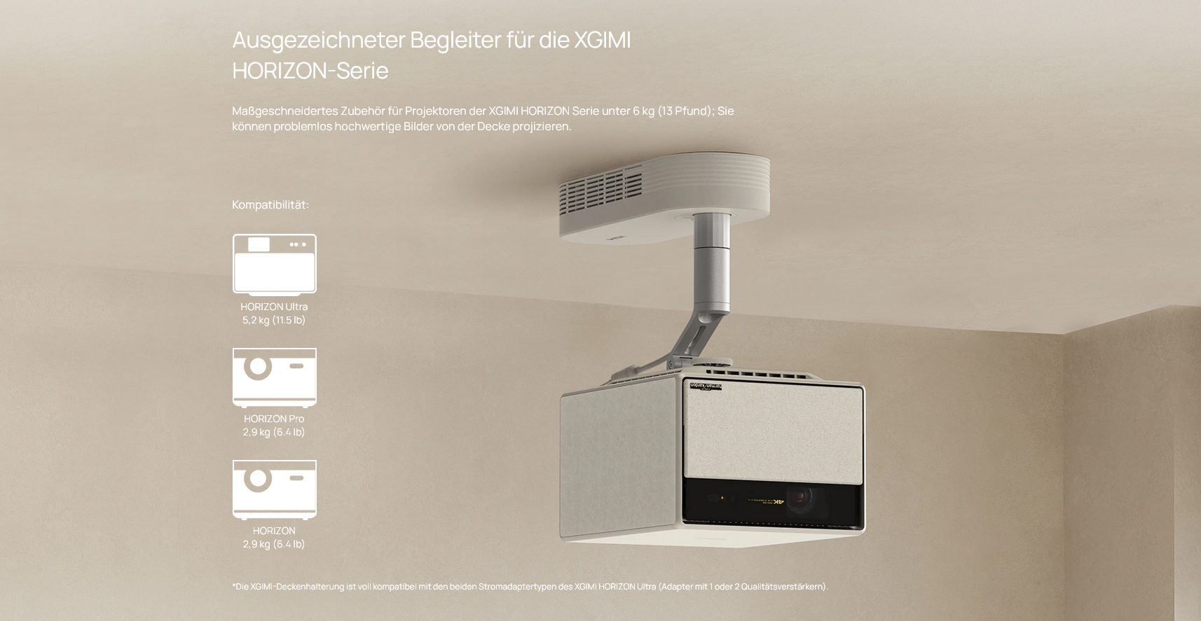 XGIMI Horizon Deckenhalterung
