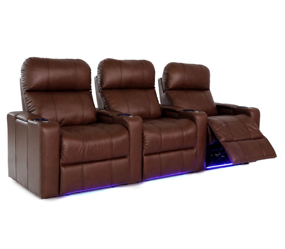 Zinea Baron 3 Leather Cinema Chairs (8)