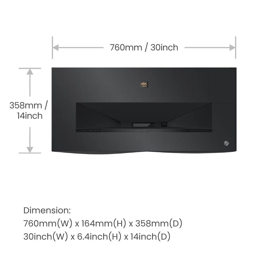 BenQ V5000i trippel laser-TV